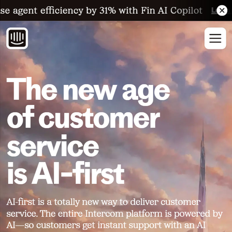 Use intercom Chatbot for best results