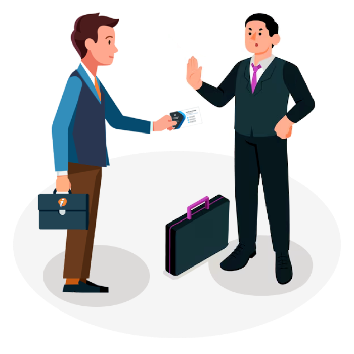 Digital Business Card Illustration